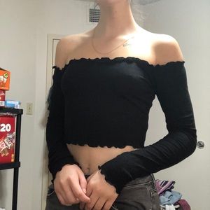 Garage lettuce edge off the shoulder top